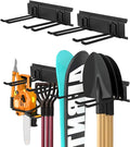 Garage Tool Organizer Wall Mount 32in- 4 Heavy Duty Hooks, 240lbs Capacity by Zmiky