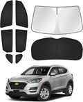 Sunshades for Hyundai Tucson 2016-2021 Accessories Windshield Sun Shade Side by Canvcle