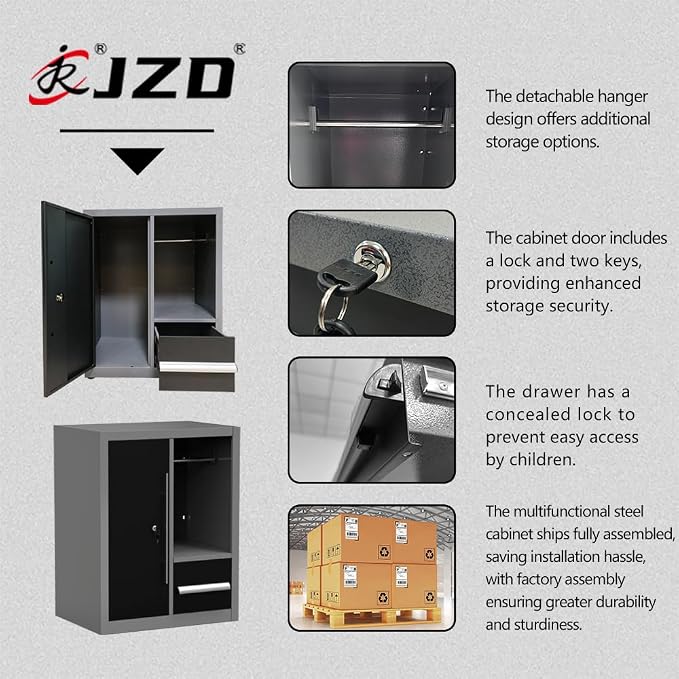 JZD Workshop Storage Cabinet System, Professional Tool Workbench - Image 6