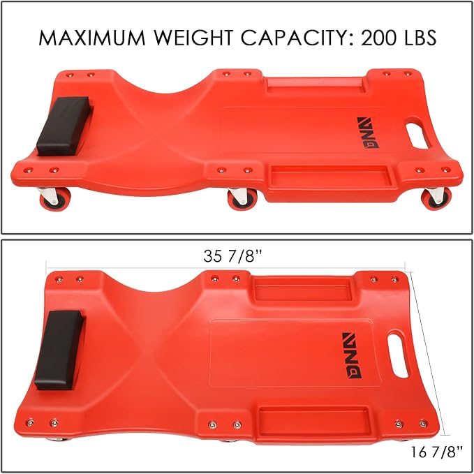 DNA MOTORING TOOLS-00201 36" L X 17" W x 4.25" H Vehicle Repair Low Profile - Image 5