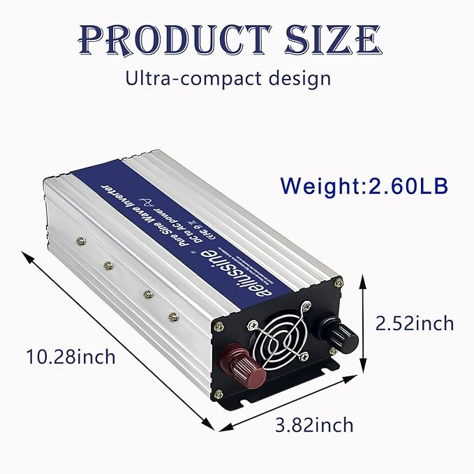 800W Pure Sine Wave Inverter-48V DC to 110V 120V AC Power Converter - Image 2