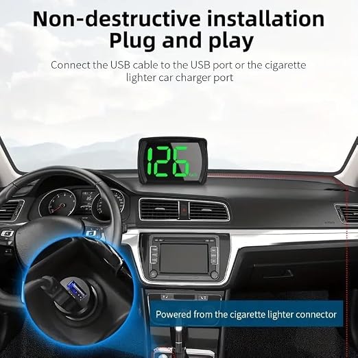 Heads Up Display for Cars HUD GPS Speedometer MPH - Image 2