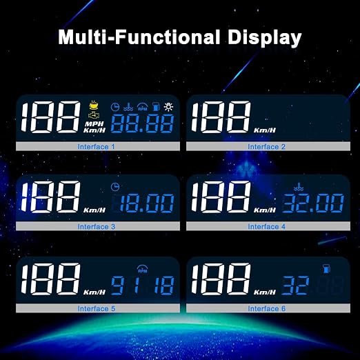 KAOLALI Car Hud Head Up Display Speedometer Odometer OBD2 HD 3D Reflection - Image 7
