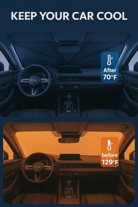 Proadsy Windshield Sun Shade Umbrella - Image 3
