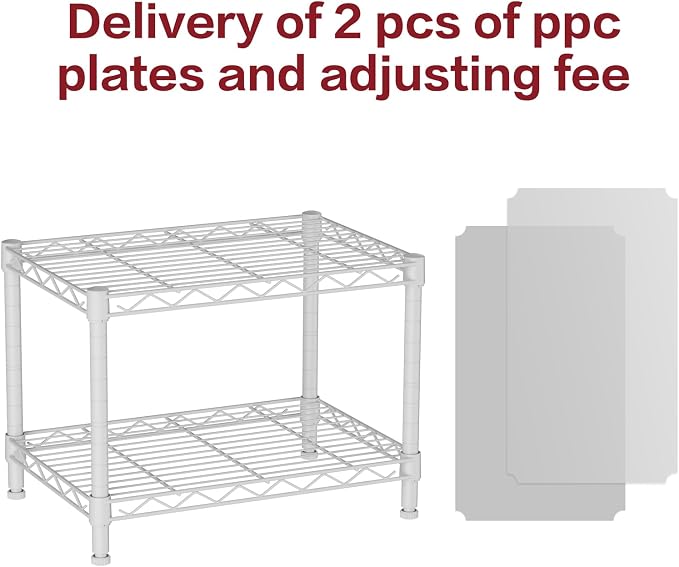 SINGAYE 2 Small Wire Shelves Garage Pantry Close Home Organizers and Storage - Image 4