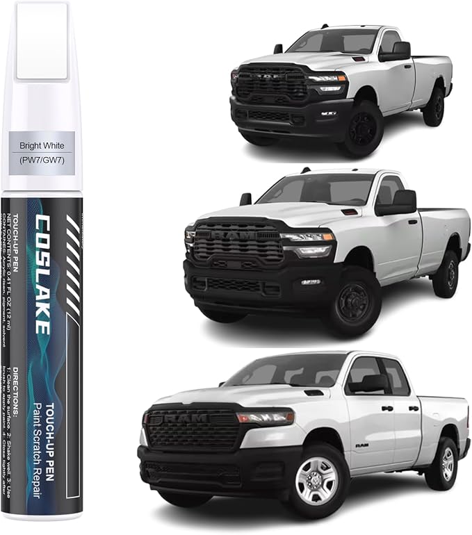 Car Touch Up Paint) for Dodge Ram, Car Paint Scratch Repair Kit, Quick & Easy by COSLAKE