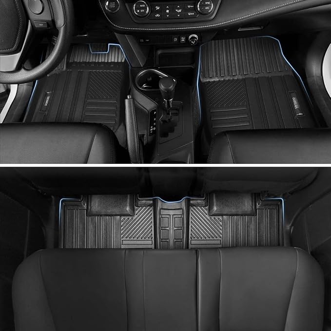 Vanseno Compatible for 2013 2014 2015 2016 2017 2018 Toyota Rav4 Floor Mats & - Image 2