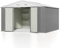 Patiowell 10 x 10 FT Metal Outdoor Storage Shed by Patiowell
