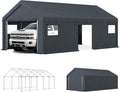 GREEN PARTY Carport, Waterproof & 12 Legs Car Canopy Portable Garage Shelter by GREENPARTY