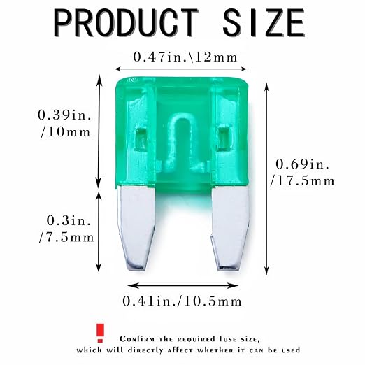 100 Pack Auto Fuses 30 AMP APM/ATM 32V Mini Blade Style Fuses 30A Short Circuit - Image 2