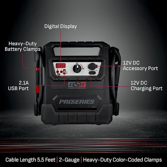 Schumacher Electric DSR ProSeries Car Battery Jump Starter, Maintainer & - Image 6