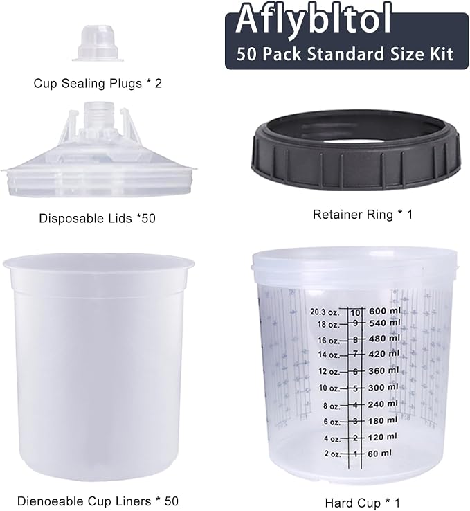 Disposable Paint Sprayer Mixing Cup - Image 6