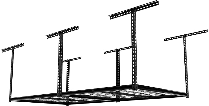 The Atlas 4 x 8 ft Adjustable Height Overhead Garage Storage Rack 900 lbs Heavy - Image 7