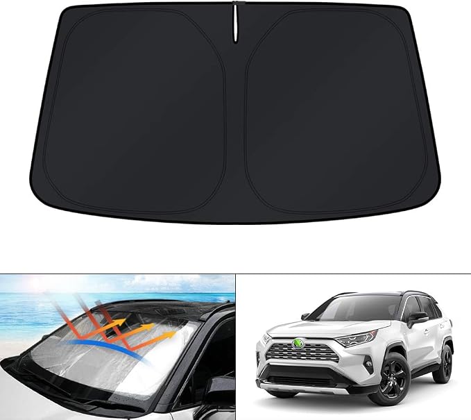 KUST Windshield Sun Shade for Toyota RAV4 2019-2023 2024 2025 Window Shade Sun by KUST
