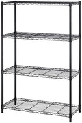 4 Tier Shelving Unit NSF Wire Shelf Metal Large Storage Shelves Heavy Duty by BestOffice