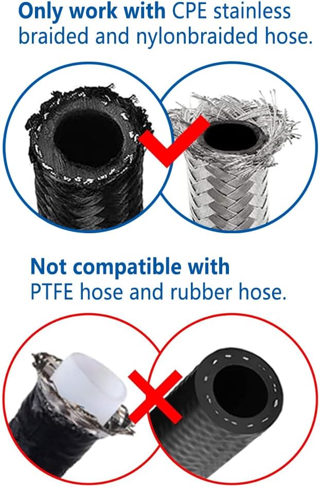LokoCar 6AN Hose End Fitting 0 Degree Straight Swivel - Image 4