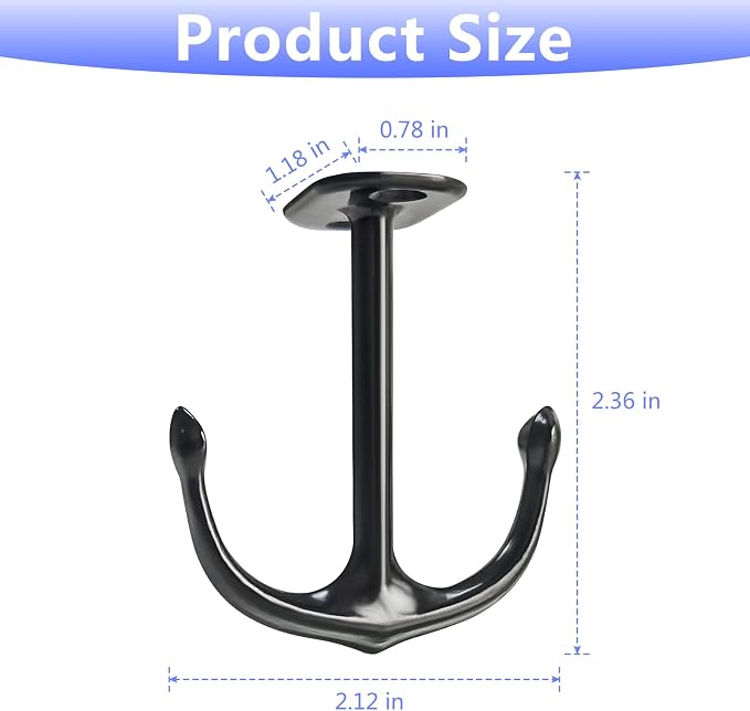 Anchor Two Prong Ceiling Hook for Closet Top Bathroom Kitchen Cabinet Garage - Image 2