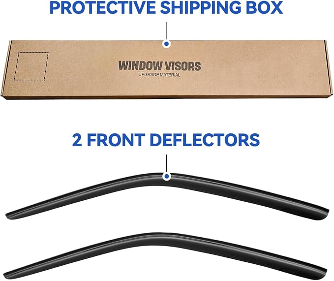 Window Visors Rain Guards for 2008-2023 Dodge Challenger, Out-Channel Window - Image 5