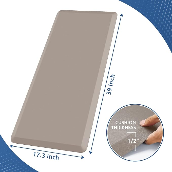 KitchenClouds Kitchen Mat Cushioned Anti Fatigue Kitchen Rug 17.3"x39" - Image 2