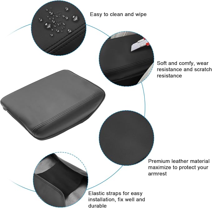 SXCY for 2024 2025 VW Atlas Armrest Cover for Volkswagen Atlas 2024 2025 - Image 5