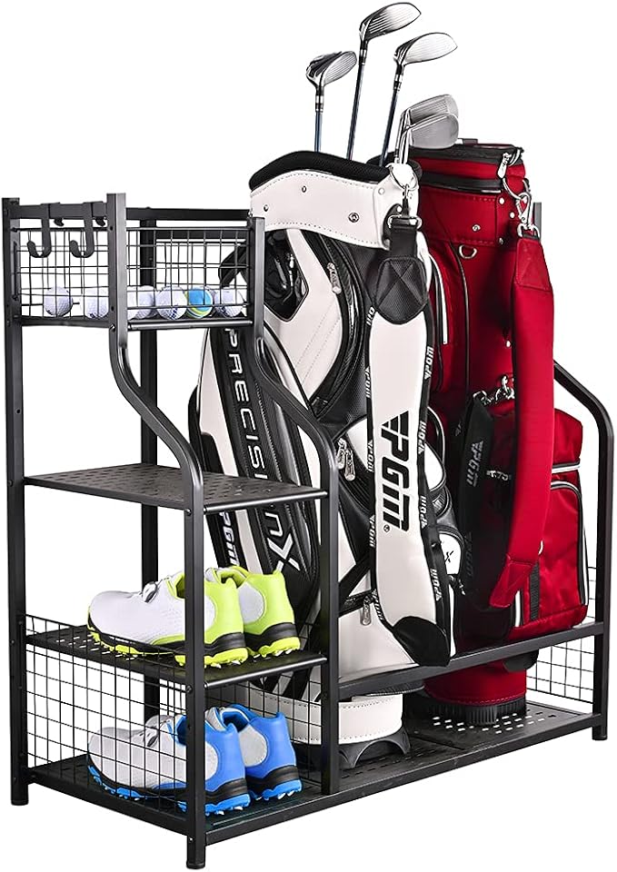 SNAIL Golf Bag Garage Storage Organizer Extra Large Size Golf Bag Rack Stand by SNAIL