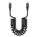 AGVEE 2 Pack 3ft Coiled Short USB-C to USB-C Charging Cable 60W PD Fast Charger by AGVEE