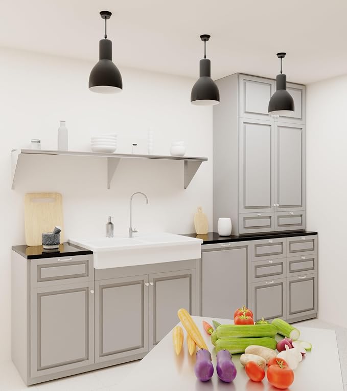 AmGood 72" Long X 16" Deep Stainless Steel Wall Shelf | NSF Certified | - Image 8