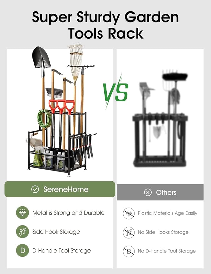 Garden Tool Organizer – Heavy-Duty Carbon Steel Storage Rack - Image 6