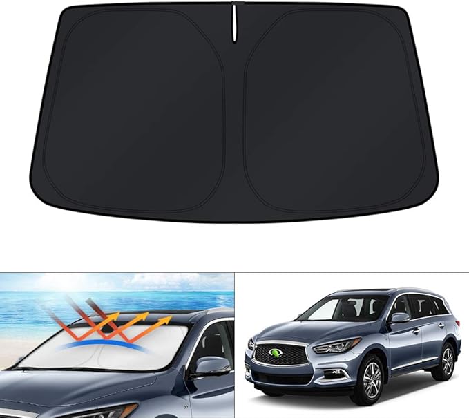 KUST Windshield Sun Shade for 2014-2021 Infiniti QX60 Accessories Window Custom by KUST