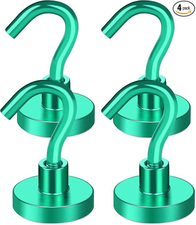 MIKEDE Magnetic Hooks Heavy Duty, 28LB+ Strong Magnets by MIKEDE