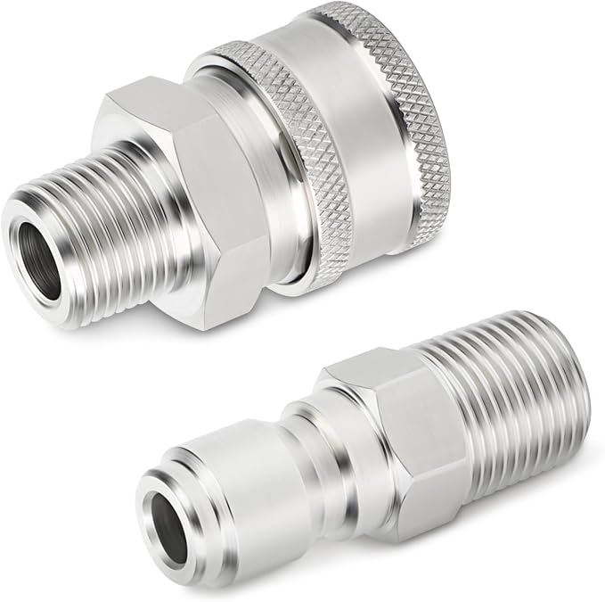 TAISHER 12PCS 304 Stainless Steel Pressure Washer Adapter Kit, Quick Connect - Image 6