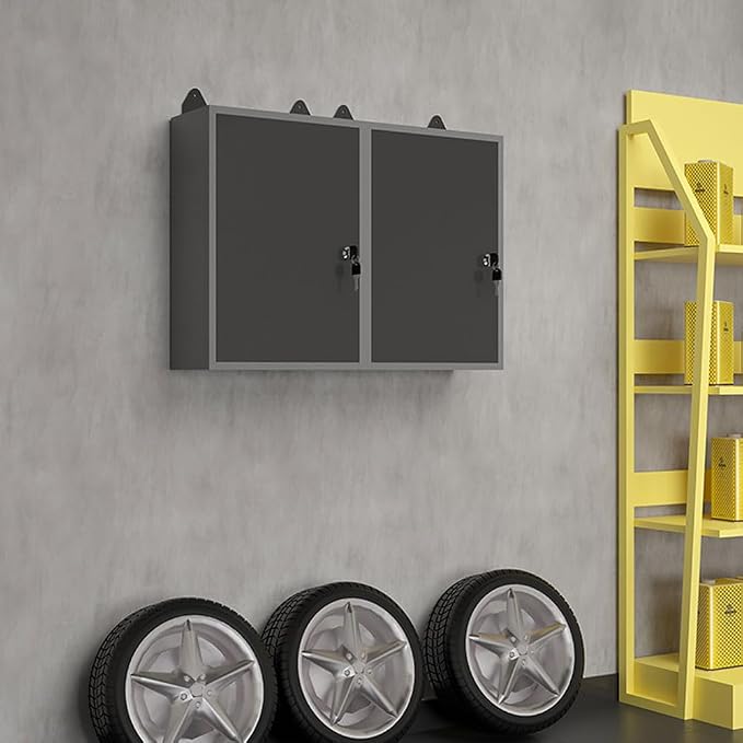 JZD Steel Wall Mount Storage Garage Cabinet, Metal Hanging Tool Cabinets - Image 2