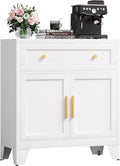 Metal Sideboard Cabinet with Big Drawers, Farmhouse Coffee Bar with One by MetalStorageCabient