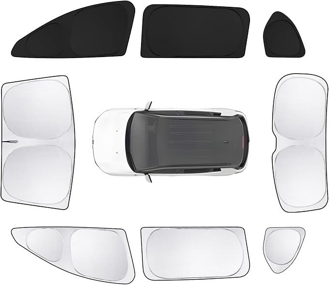 8pcs Car Window Shades for Hyundai Santa Fe 2024 2025 2026 Accessories by Unknown