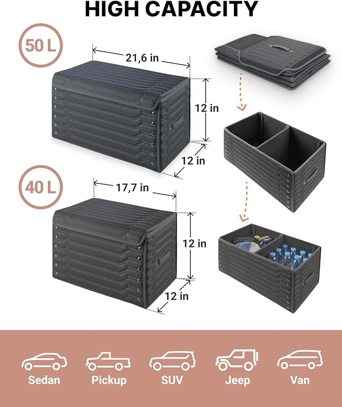 Foldable Trunk Organizer For Car - Image 4
