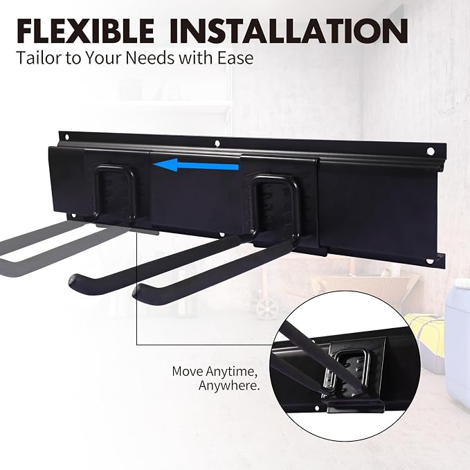 Garage Organization, 48 Inch Garden Tool Organizer Max Load 525 lb, Garage Tool - Image 6
