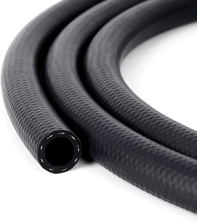 LokoCar Rubber Fuel Hose Line Push Lock 1/2" ID SAE 30R7 NBR 10ft 300PSI Black - Image 9