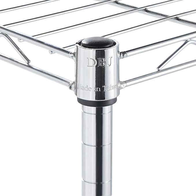 Heavy Duty 4 Tier Wire Shelving Unit Storage Rack, Metal Shelves Utility - Image 4