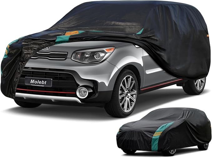Compact SUV Car Cover Waterproof All Weather, Universal Fit by Molebt