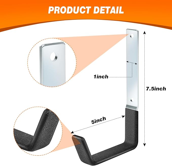 Garage Hooks Heavy Duty Bike Hooks - Image 2