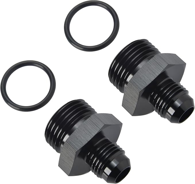 8AN Male Flare to 12AN 12 ORB O-ring Boss Fuel Rail Adapter Fitting Aluminum - Image 3