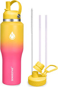 SENDESTAR 40oz Stainless Steel Water Bottle, Double Wall Vacuum Insulated Bottle by Sendestar