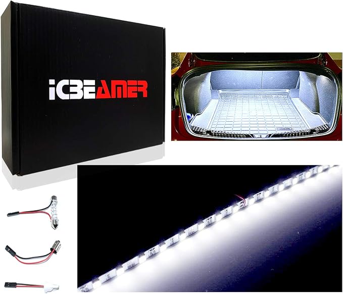 ICBEAMER Super White 12" inch 24-SMD-2835 Chips LED Strip Light Universal Fit - Image 7