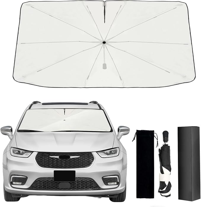 2017-2025 Upgraded for Chrysler Pacifica Sunshade, Portable Foldable Sunshade by Raspillere