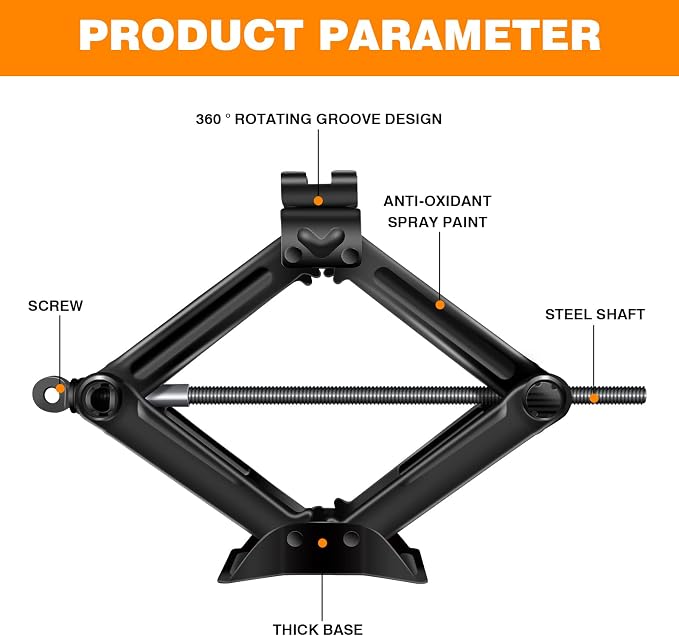 Car Jack Kit, Scissor Jack, Scissor Lift Jack - Image 2