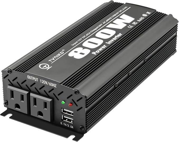 800W Power Inverter DC 12V to AC 110V Car Inverter Adapter Converter by TVNIKDPOWERINVERTER