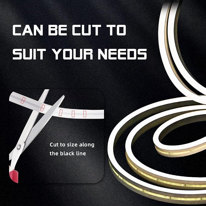 Car LED Strip Light For Trunk, 79Inch IP67 Silicone Waterproof Neon Light Strip - Image 4