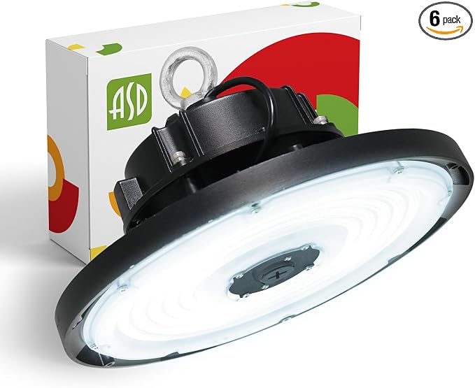 ASD LED High Bay UFO Light Fixture, Commercial Shop Lighting | Dimmable by ASDLightingCorporation