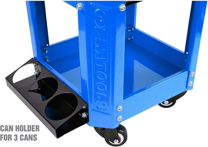 OEMTOOLS 24996 Blue Workshop Creeper Seat, Rolling Stool - Image 5