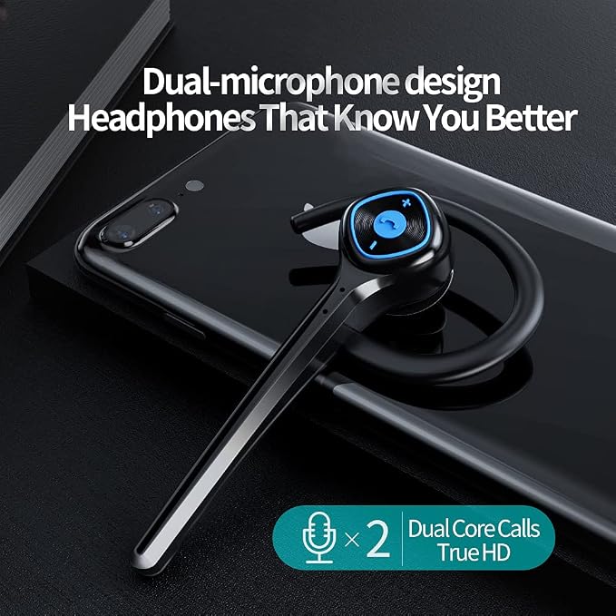 IHAO Wireless Bluetooth Earpiece Headphone Dual Noise Cancelling Mic Painless - Image 6